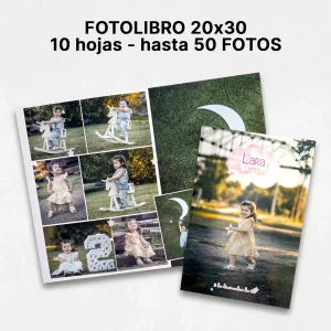 Fotolibro 20x30 10 hojas - Hasta 50 Fotos