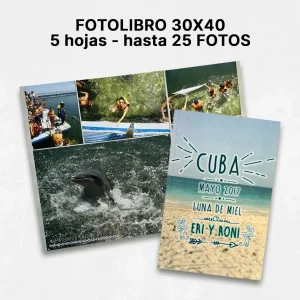 Fotolibro 30x40 5 hojas - Hasta 25 Fotos