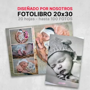 Fotolibro 20x30 20 hojas - Hasta 100 Fotos
